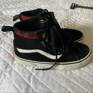 Boys vans Sz 2 high top sneakers
